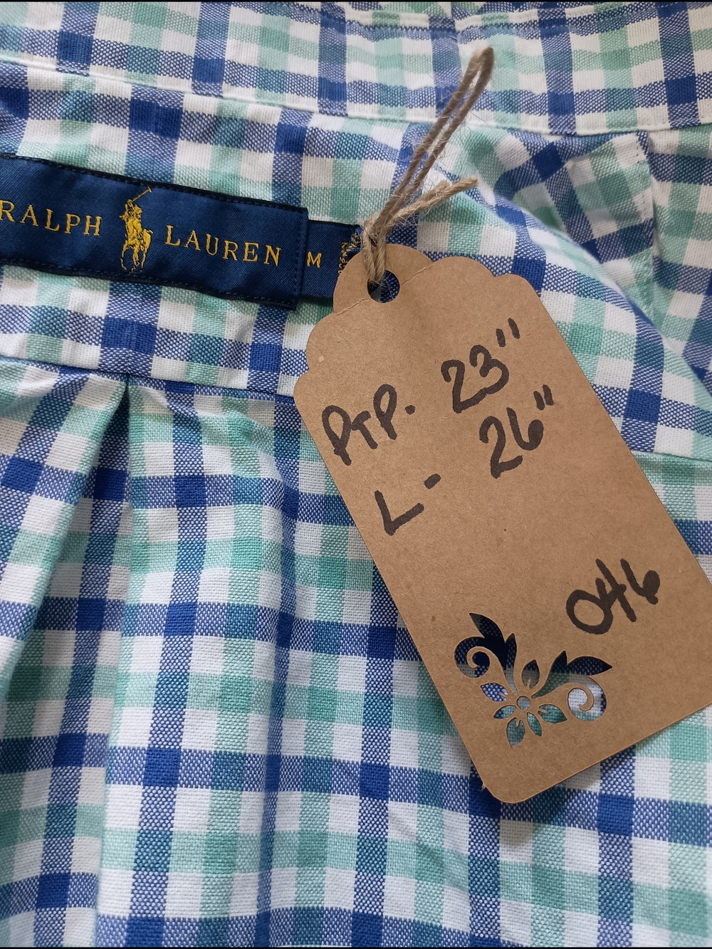 Upcycled Women's Ralph Lauren Ruffled Collar Shirt #046 - Picture 9 of 9